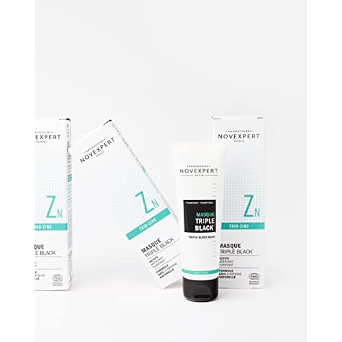 Novexpert TRIPLE BLACK MASK - MATTIFIES, PURIFIES AND EVENS SKIN WITH FEWER IMPURITIES - REGULATES SEBUM PRODUCTION - HYPOALLERGENIC - VEGAN - COMBINATION TO OILY SKIN WITH IMPERFECTIONS - 2.64 OZ - Image 4